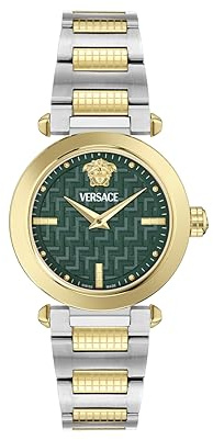 Versace Damen Analog Quarz Armbanduhr Greek