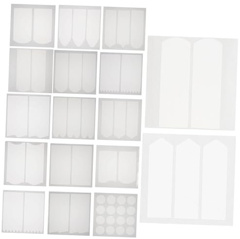 Homoyoyo Autocollants Ongles Français 18Pcs Pochoirs Nail Art Outils de Manucure Française Facile à Utiliser pour Débutants et Décoration Ongles