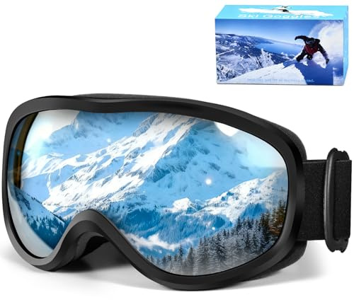GQBVPN Occhiali da Sci, Maschera da Snowboard, Protezione UV400 Occhiali da Sci Snowboard, Occhialis da Adatto a Snowboards, Motocross e Altri Sport Invernali