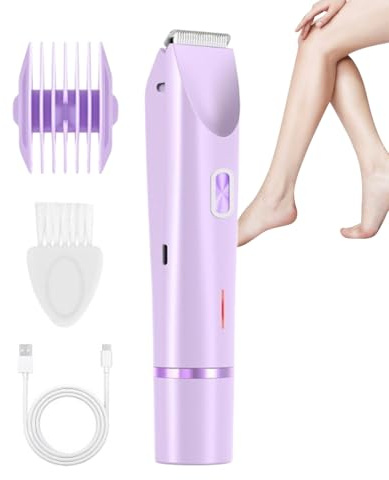 o Elektrischer Epilierer für Frauen, Doppelkopf-Epilierer zum Entfernen von Haaren, elektrisch für Frauen zur Rasur, 400 mAh, für Körper, Haut, Beine, Achseln, Schönheit und Reisen