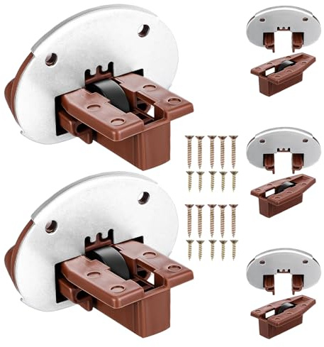 OATIPHO Juego de 5 Guías de Cajón de Montaje Inferior de Plástico Kit de Reparación para Rieles de Cajones de Muebles Accesorios para Cocina Dormitorio y Armarios Resistente y