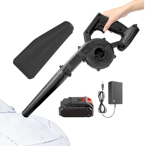 ETUCYNG Souffleur de Feuilles sans Fil,12000 TR/Min sans Fil Puissant Rechargeable | Souffleur Électrique De Feuilles Et Neige pour Terrasse,pour Jardin Cour Terrasse Porche Extérieur Arrière-Cour