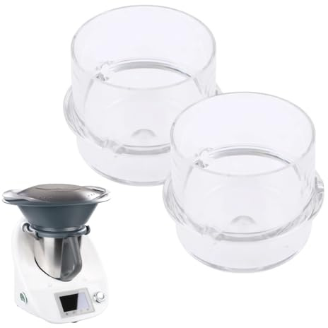 CFEWV 2 Piezas Vaso Para Thermomix Tm31, Unidades De Cubilete Transparente, Vasito Medidor Compatible Para Thermomix Tm31, Tm21, Tm3300 (100Ml)