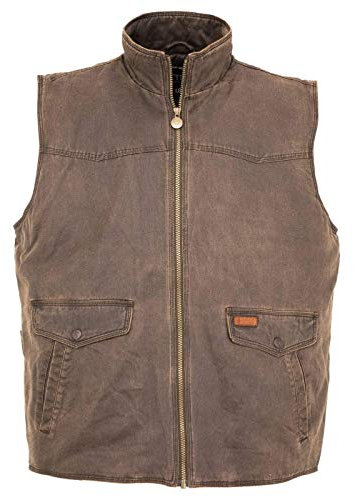Outback Trading Herren-Weste, isoliert, wärmend, lässig, wasserabweisend, Canyonland, Westernweste, Braun, Größe 3XL