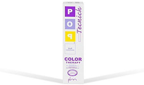 Pop Italy Color Therapy Tinta per Capelli Permanente Professionale in Crema - Copertura 100% Capelli Bianchi - Dermatologicamente Testata - 100 ml - Colore (5/60 Rosso Viola)