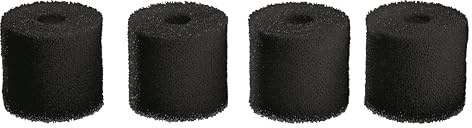 Oase 48024 Ersatz Carbon Filterschwamm Set für BioMaster Aquarium Außenfilter, 4 Stück, schwarz