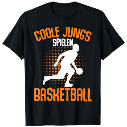 Coole Jungs spielen Basketball Basketballer Jungen Kinder T-Shirt