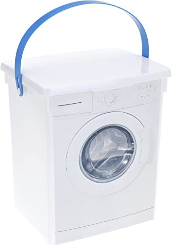 5 Litre Plastic Storage Container with Lid & Carry Handle Soap Laundry Tablet Washing Powder Detergent Box