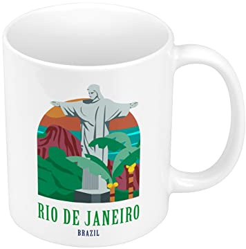 Tasse Rio de Janeiro Brasilien Christus Illustration Vacances