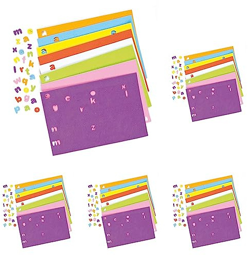 Baker Ross Selbstklebende Schaumstoff-Kleinbuchstaben zum Basteln für Kinder - ideal für Schriftzüge und als Dekoration - 1100 Stück (Packung mit 5)