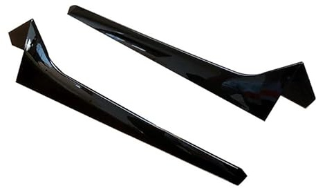 Autoteil 4X Auto glänzend schwarz Heckscheibe Seitenspoiler Canards Splitter for Tiguan R-Line 2017–2022 Windschutzscheiben-Trim-Aufkleber Autoteil