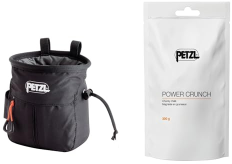 Petzl SAKAPOCHE Rock Climbing Chalk Bag - Black (300g)