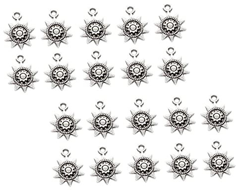 SHINEOFI 50stücke Sonne Anhänger Medaille Charme Schmuck Diy Handwerk Charms Schlüsselanhänger Bettelarmband Halskettenanhänger Perle Werkzeug Für Basteln Und Handwerk