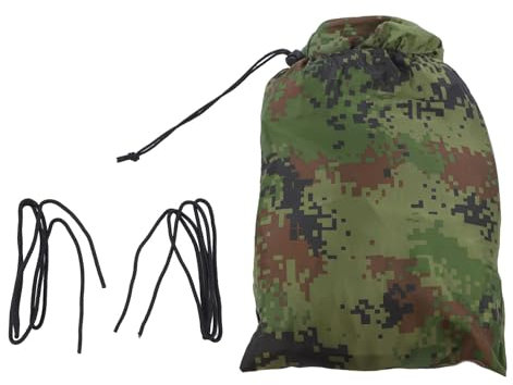 Campinghängematte für 2 Personen, Kapazität 200 kg, Farbe Camouflage, Bettnetz, Design, Reisehängematte, Wandern, Rucksack, Abenteuer