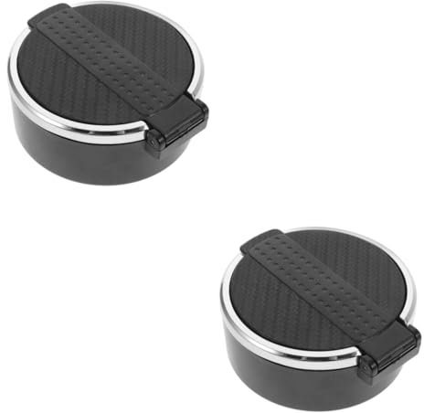 GETAJGHSD 2pièces Cendrier De Voiture Avec Couvercle Cendrier Portable Anti-odeur Accessoire Automobile Élégant Et Résistant à Haute Température Aide à Garder Intérieur Propre Et
