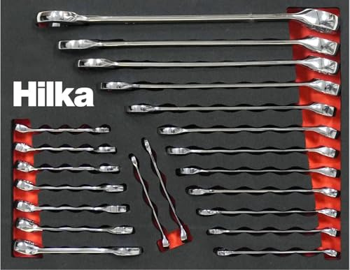 Hilka 16102102 21 PCE Combination EVA Spanners Set Metric