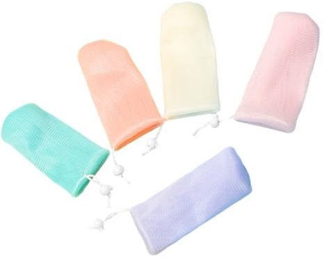 TOVINANNA 5stücke Mesh Seifensäcke Für Schäumende Seife Exfolierende Seifenpouches Tragbare Seifenbeutel Für Und Dusche Verschiedenen Farben Erhältlich
