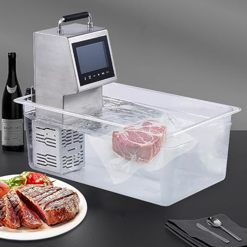 80L/time Sous Vide Machine, 2000W Stainless Steel Immersion Circulator with Temperature Time LED Display, 3D Water Cycle Uniform, Retain Nutrients, for Kitchen