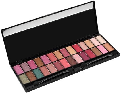 Focenat Palette de Fard à Paupières 28 Couleurs,Professional Makeup Palette Mat, Nacré Et Métallisé,Palette Maquillage Yeux, Maquillage Yeux Smoky,Palette de Maquillage Imperméable Halloween (02)