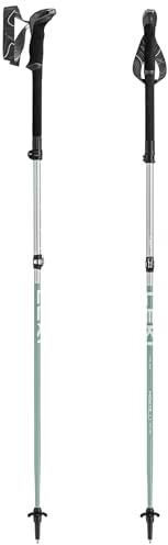 LEKI Makalu FX TA Klappbare Trekkingstöcke aus Aluminium (100-130 cm) mit Trekkingplatte, verstellbar mit Aergon Air Griff