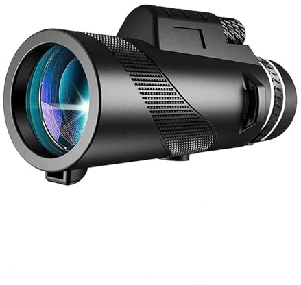 binocolo. Telescopio mobile monoculare 10X42 con adattatore for smartphone e treppiede for birdwatching, caccia, escursionismo .compatto(Blue)