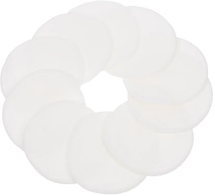 Healvian Dischetti Struccanti Riutilizzabili Confezione da 10 Pezzi in Cotone Bianco 8cm Delicati sulla Pelle per Pulizia del Viso per Cura del Viso Quotidiana