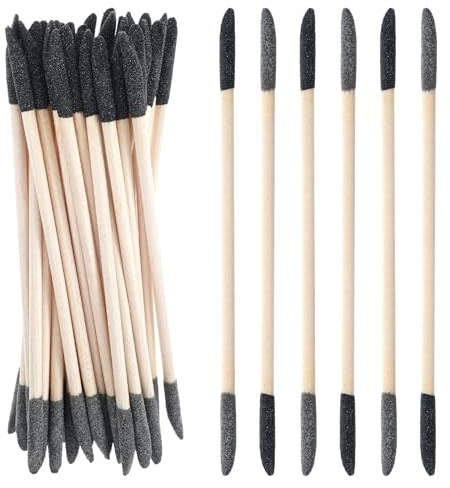 30Pcs Sanding Sticks For Plastic Models, Small Sanding Tool Hand Tool, Crafting Sandpaper Sticks, Double End Matchsticks For Nails, Twigs Fine Detailing Polishing Stick, 120/280 Grit, 5.4 X 0.3 Inch