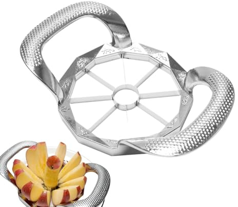 Mihauuke Affettapatate,Utensile da Taglio di Precisione - Multiuso Compatto Per Verdura, Frutta, Uova E Preparazione Alimenti In 12 Fette Uguali