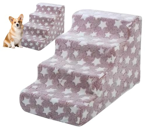 Escalones para Perros para Cama | Escalones Antideslizantes para Perros | Rampa Lavable para Sofá Cama Dormitorio Estudio Dueños De Gatos