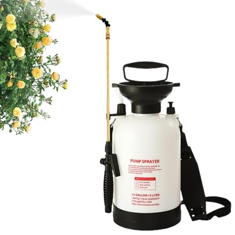 BommFu Pulvérisateur de Jardin, Pulvérisateur d'eau Polyvalent, Vaporisateur Portable Manuel pour Utilisation en Jardin Camping Pulvérisation De Et Fleurs D'Extérieur Nettoyage