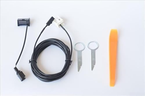 Qualoramall Für MMI 3G und 3G Plus Kabelloses Mikrofonkabel für A4L A5 S5 Q5 A6L A8 Schwarzes ABS-Gehäuse 3,7 m Verlängerung
