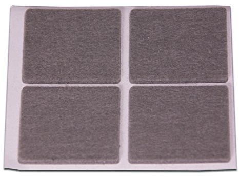 brinox b76140g – Felt Gliders Synthetic (44 X 38 mm) Grey