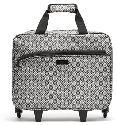 MISAKO Mina Rollkoffer mit Aufdruck Damen - Mina Schwarz 39 X 44 X 15 cm