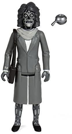 Super7 They-Live-Actionfigur: Weiblicher Ghoul, 9,5 cm, mit Zubehör, Sammlerstücker aus Horrorklassikern und Retrospielzeug, schwarz-weiß