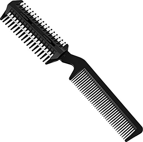 Comb Hair Cutter Double Sided Hair Thinning Comb Hair Cutter Comb Double Edge Hair Removal Comb Cutting Scissors for Thin or Cutting, Styling, Hairdressing