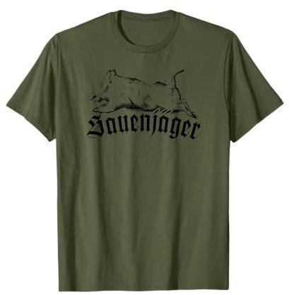 Sauenjäger Wildschwein Jagd Jagdbekleidung für Jäger T-Shirt