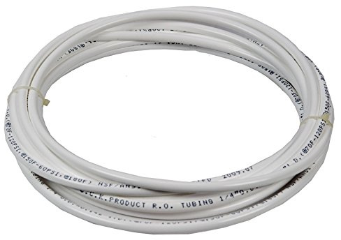 Vyair 20 metro de tubo de filtro de suministro de agua para adaptarse a la nevera doble de estilo americano y europeo (blanco) (tubo de 1/4)