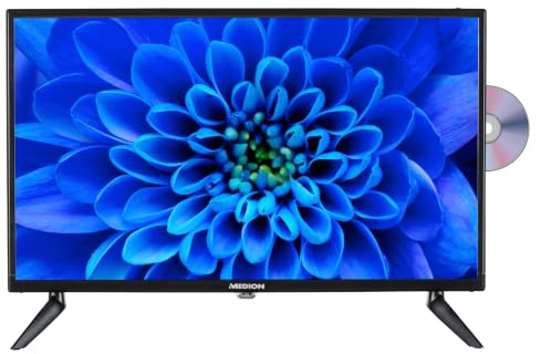 MEDION E12401 (MD 20019) 59,9 cm (24 Zoll) Full HD Fernseher (integrierter DVD-Player, HD Triple Tuner, CI+, Car-Adapter, Mediaplayer)
