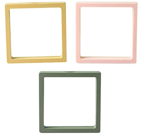 Cabilock 3er-box Pe Film Schmuckschatulle Transparenter Schweberahmen 3d Schwimmende Vitrine Schmuckständer Ring Lagerregal Schmuck Organizer Klar Münzständer Reisen Bild Sport Brosche
