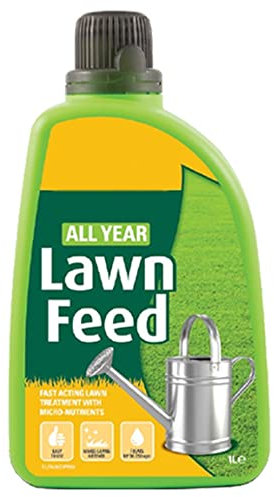 ZOPPER All Year Lawn Feed Liquid Fertilizer with Iron Feed and Fast Acting with Iron Concentrate and Micro-nutrients 1 Liter