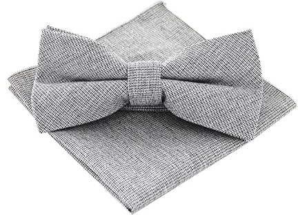 axy Herrfluga med näsduk som set till kostym, tweed-stil, redan förbunden, rosett, konfirmation justerbar, Mönster 6, En Storlek