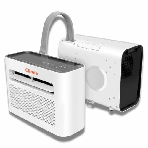 Climia CMK 1500 Note Buon sul confronto condizionatore d'aria org per roulotte fino a 15 mq, condizionatore d'aria split per camper campeggio. 5000 BTU/h, condizionatore per deumidificazione, classe