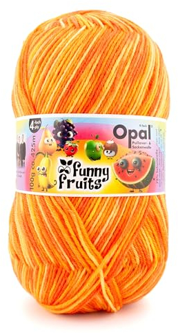Opal - Opal Funny Fruits 11414 (425m) 4-Lagig Langlebig Socke Garn - 1x100g
