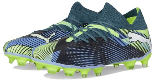 Puma Womens Future 7 Match Firm, tacchetti da calcio artificiali, Grigio Skies-puma Mela bianca frizzante, 11.5