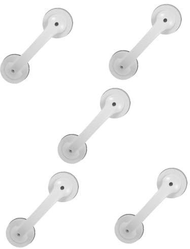 FRCOLOR 5pcs Bathroom Grab Bar Handles for Shower Elderly Safety Handrail Suction Cups Non-Skid Grab Rails for Seniors