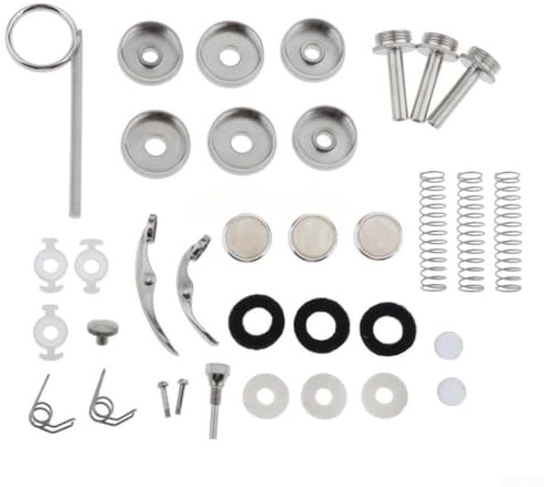 ZAMETTER Trompete Musikinstrument Zubehör Trompete Reparatur Teile Werkzeuge Set, Stahlmaterial, ca. 7 5 cm Länge, silberfarben