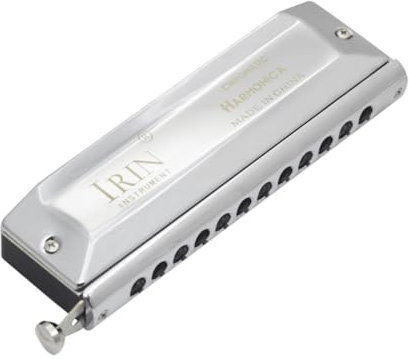 F Fityle Chromatische Mundharmonika, Chromatische Mundharmonika, Musikgeschenk, 12 Löcher, 48 Tonarten, Chromatische Mundharmonika, Tonart für Bandschüler