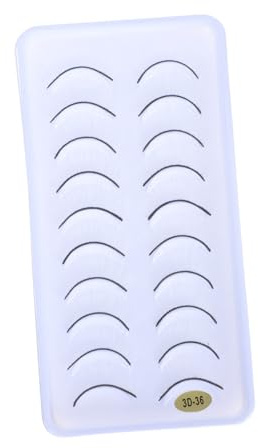 BELLIFFY 10pares Pestañas Postizas Flexibles De Pestañas Creativas y Decorativas Para Escenarios De Belleza Color Material Suave y Ligero