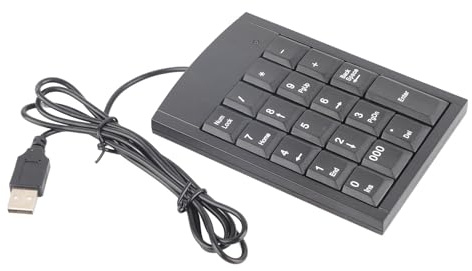 Tastierino Numerico USB Mini Tastiera Numerica Portatile Ultra Sottile per Computer Portatili e Desktop Design Confortevole con Pulsanti a Sfioramento