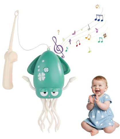 STEFUEWILL17 Hindernis Vermeiden Dancing Oktopus Spielzeug - Partyspiele Freund Kindertag, Control Remote Oktopus Krake Animals Geschenk Ideen, Simulierter Angeln Led Lichteffekten USB Ladung